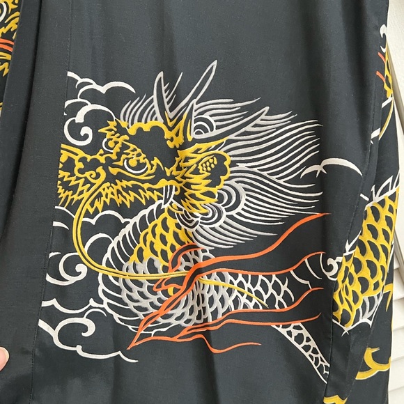 Japanese Kimono - Made in Japan - Handprinted - Size 35 - Picture 5 of 10